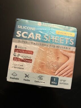 Silicone Scar Sheets Roll - Teal Packaging